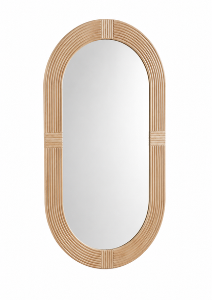 Miroir Ovale Boho — vue 2, ODECO Boisbriand
