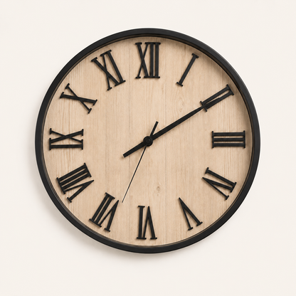 Horloge murale à chiffres romains — 30 cm — vue 7, ODECO Boisbriand