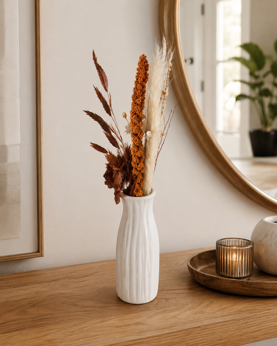 Mini Vase +fleures Séchées Multicouleurs – vue 5 du produit | ODECO