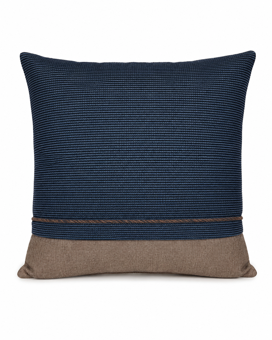 Coussin décoratif texturé avec base contrastante – vue 7 du produit | ODECO
