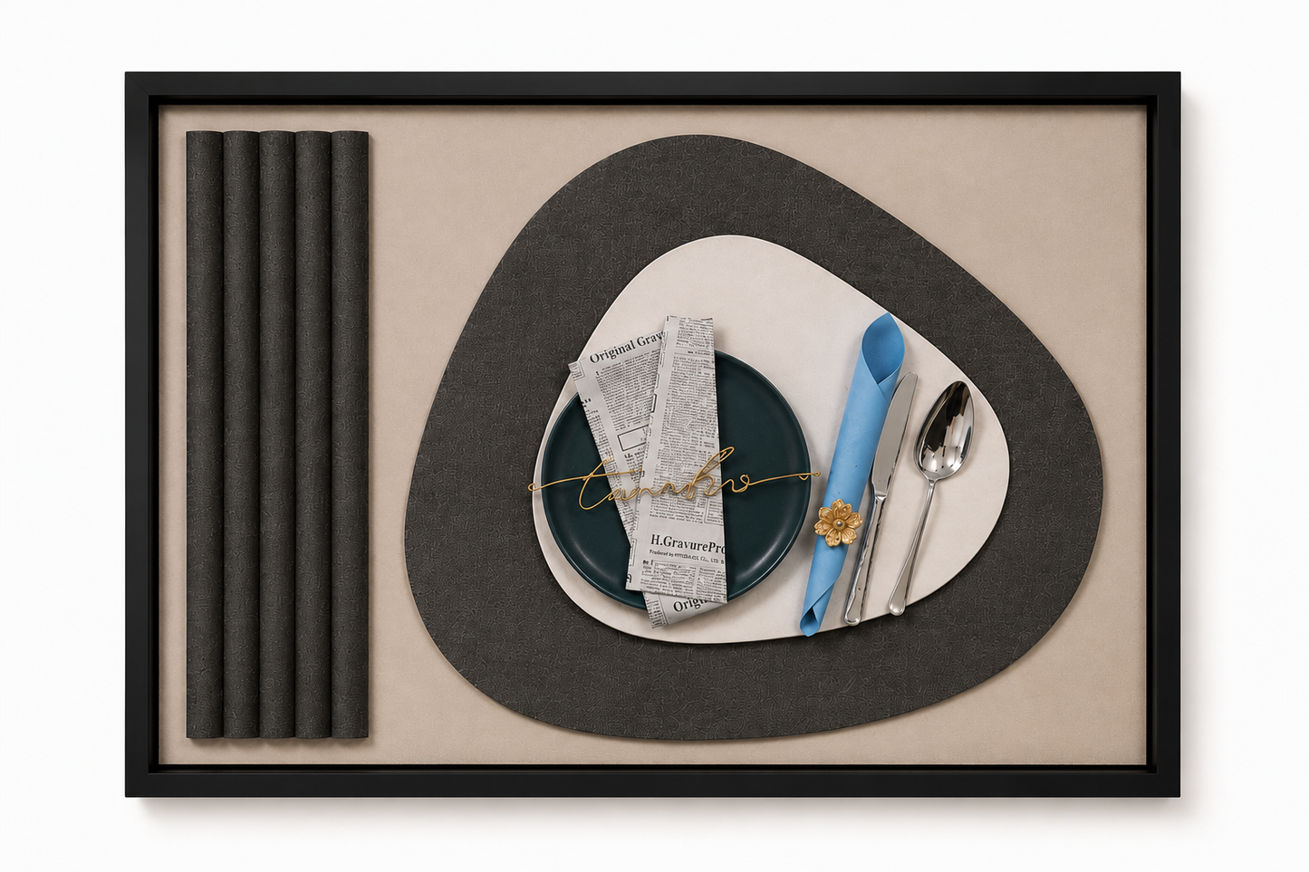 Kitchen Wall Art Place Mat Set