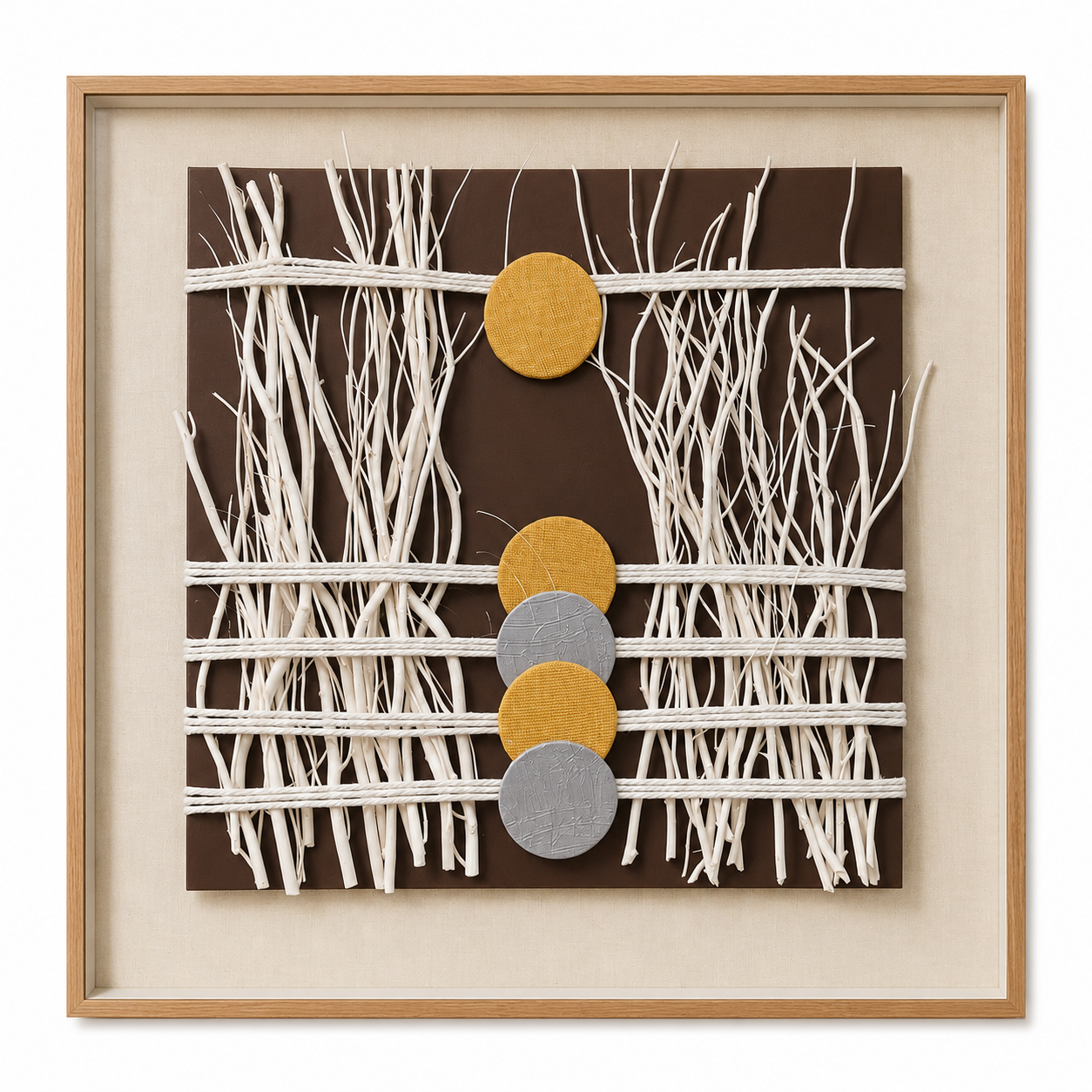 Vertical Raised Wall Art Branch 60*60