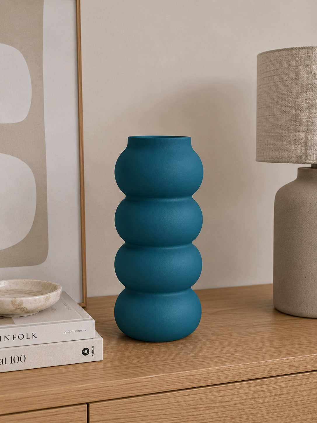 Vase en Céramique Vert Foncé « Forêt Profonde » (GM) – vue 6 du produit | ODECO