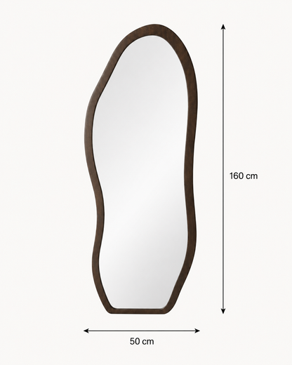 Miroir Nuage sur Pied Couleur Bois — vue 4, ODECO Boisbriand