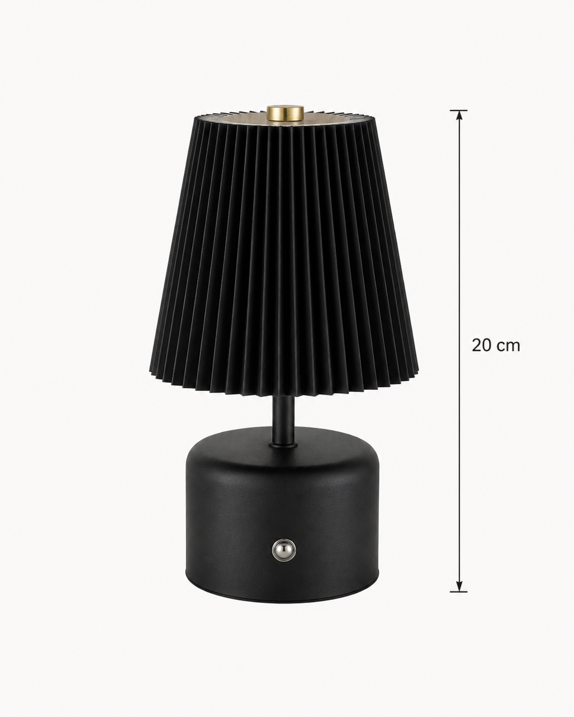 Lampe Rechargeable Vintage Noir, blanc, beige, bois – vue 12 du produit | ODECO
