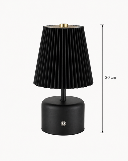 Lampe Rechargeable Vintage Noir, blanc, beige, bois — vue 12, ODECO Boisbriand