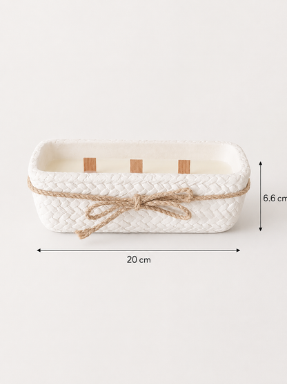 Bougie Texturée Rectangulaire — vue 4, ODECO Boisbriand