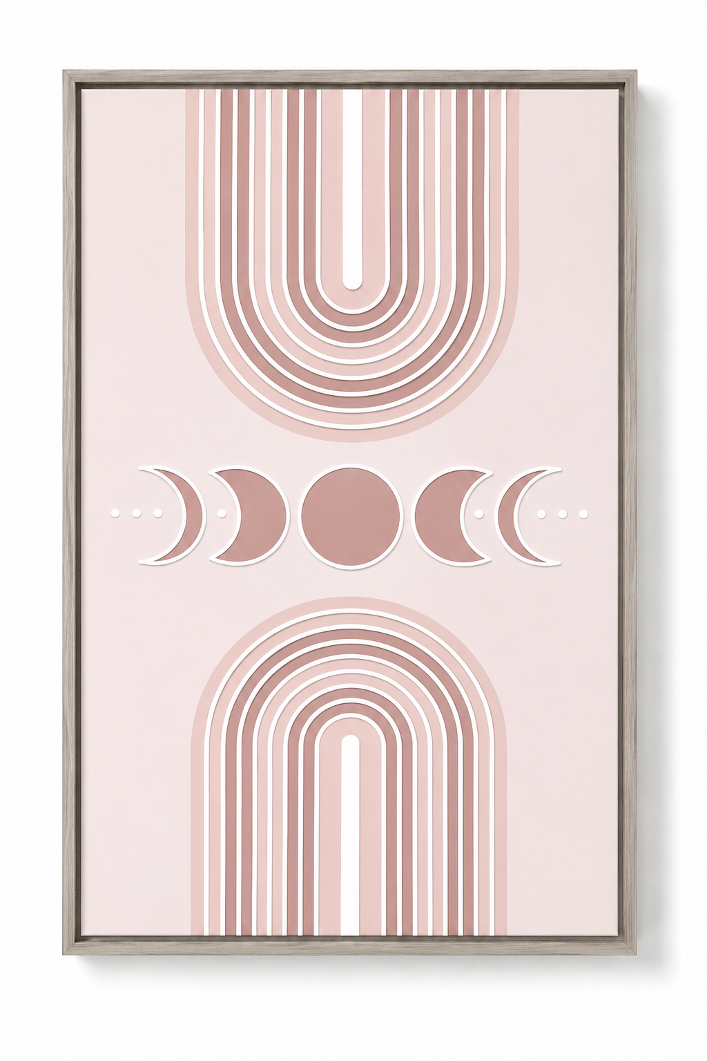 Tableau minimaliste lunaire — 50 × 70 cm – vue 2 du produit | ODECO