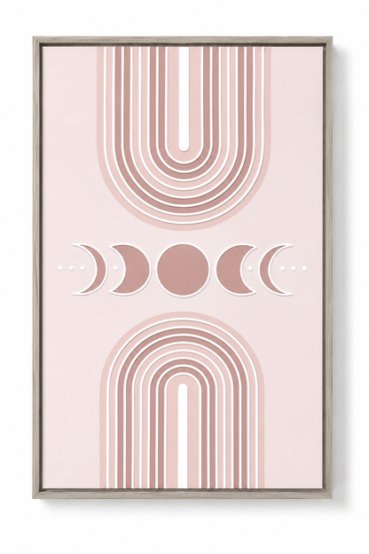 Tableau minimaliste lunaire — 50 × 70 cm — vue 2, ODECO Boisbriand