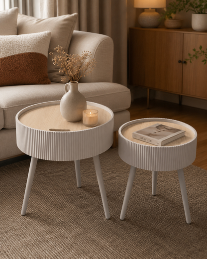 Table Gigogne Style Nordique Set 2 — vue 2, ODECO Boisbriand