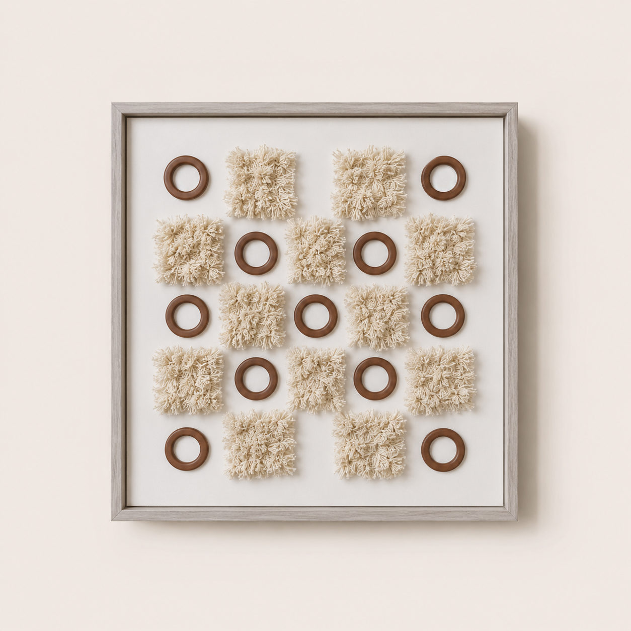 3D Wall Art Circle+square 40x40