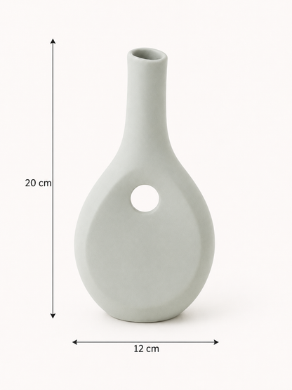 Vase en Céramique Petit Trou (PM) — vue 8, ODECO Boisbriand