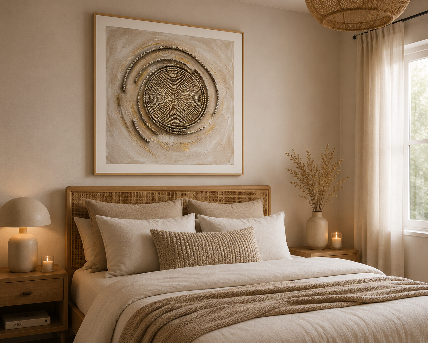 Textured Spiral Painting