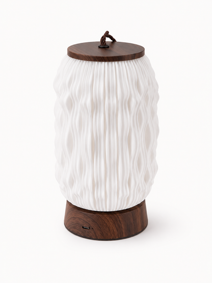 Lampe rechargeable en acrylique transparent effet cristal — vue 9, ODECO Boisbriand