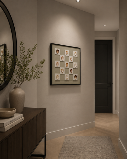 Tableau relief coquillage — 40 × 40 cm — vue 2, ODECO Boisbriand