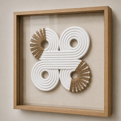 Tableau décoratif 3D forme huit — 40 × 40 cm — vue 3, ODECO Boisbriand