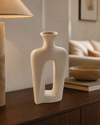 Vase en Céramique « Silhouette » (GM) — vue 3, ODECO Boisbriand