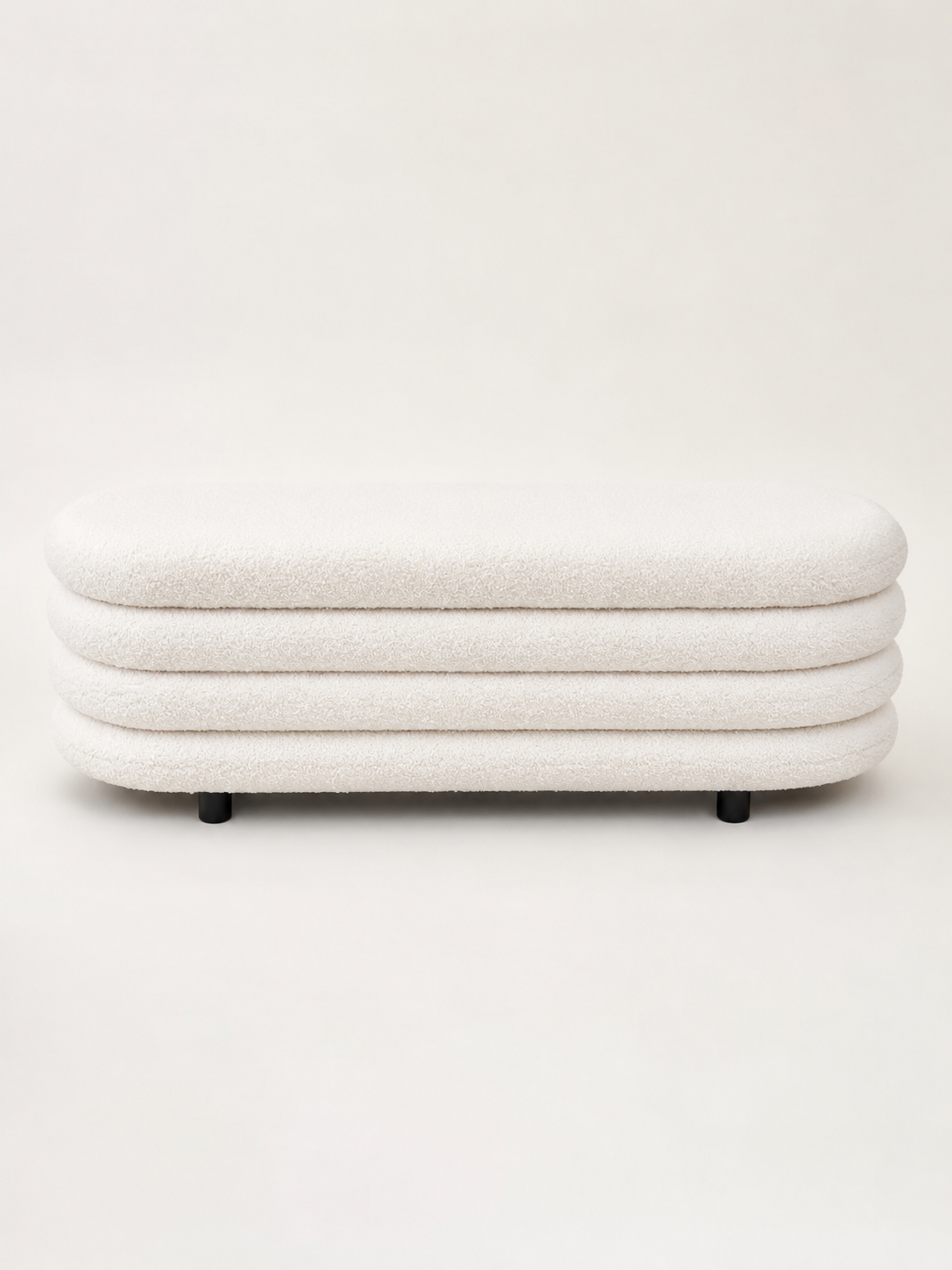 Ottoman Fluffy Blanc – vue 5 du produit | ODECO