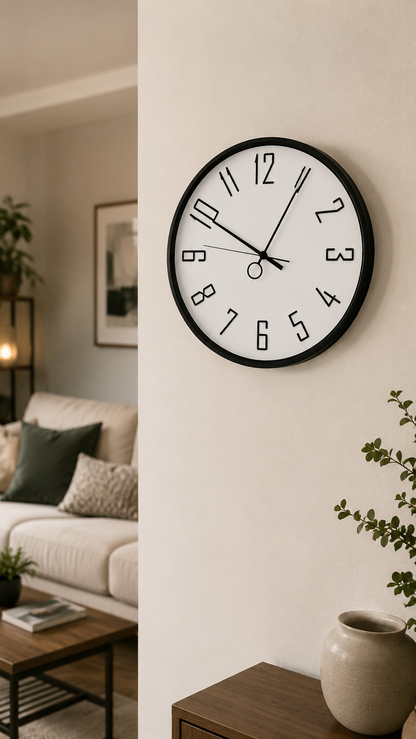 Horloge murale anneau — 40 cm — vue 3, ODECO Boisbriand