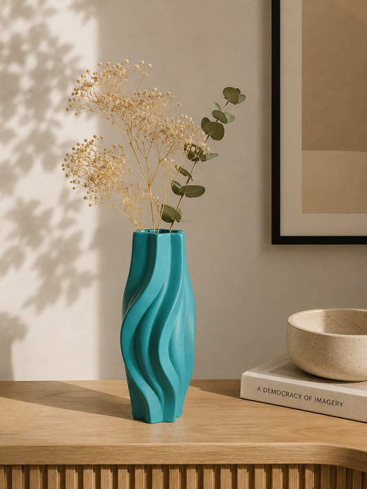 Vase en Céramique « Torsadé » (PM) – vue 2 du produit | ODECO
