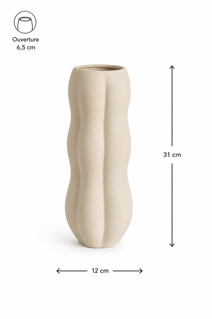 Vase en Céramique Nuage (GM) — vue 11, ODECO Boisbriand