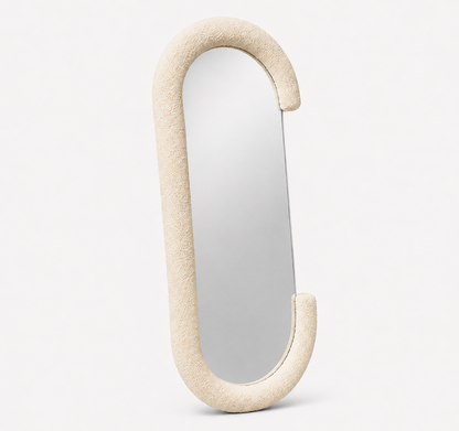 Miroir Fluffy sur Pied Blanc C — vue 3, ODECO Boisbriand