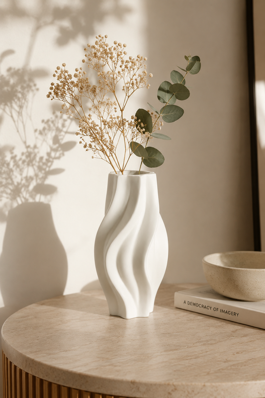 Vase en Céramique « Torsadé » (GM) – vue 2 du produit | ODECO