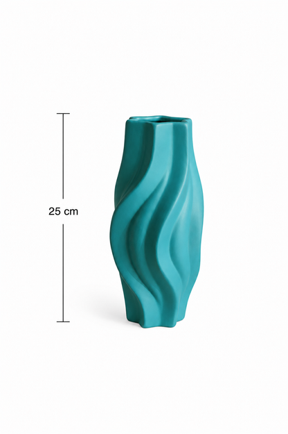 Vase en Céramique « Torsadé » (PM) — vue 6, ODECO Boisbriand