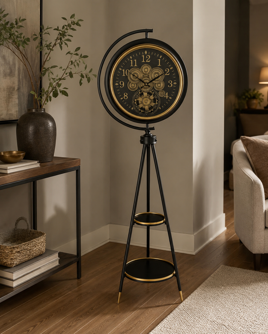 Horloge Verticale sur Trépied – vue principale | ODECO