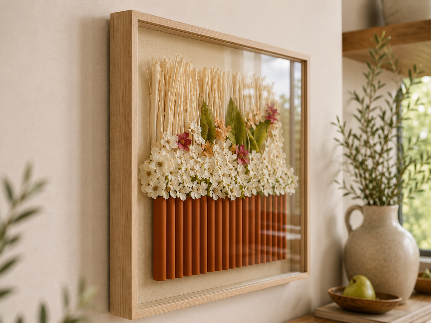 3D Floral Wall Art 60*60