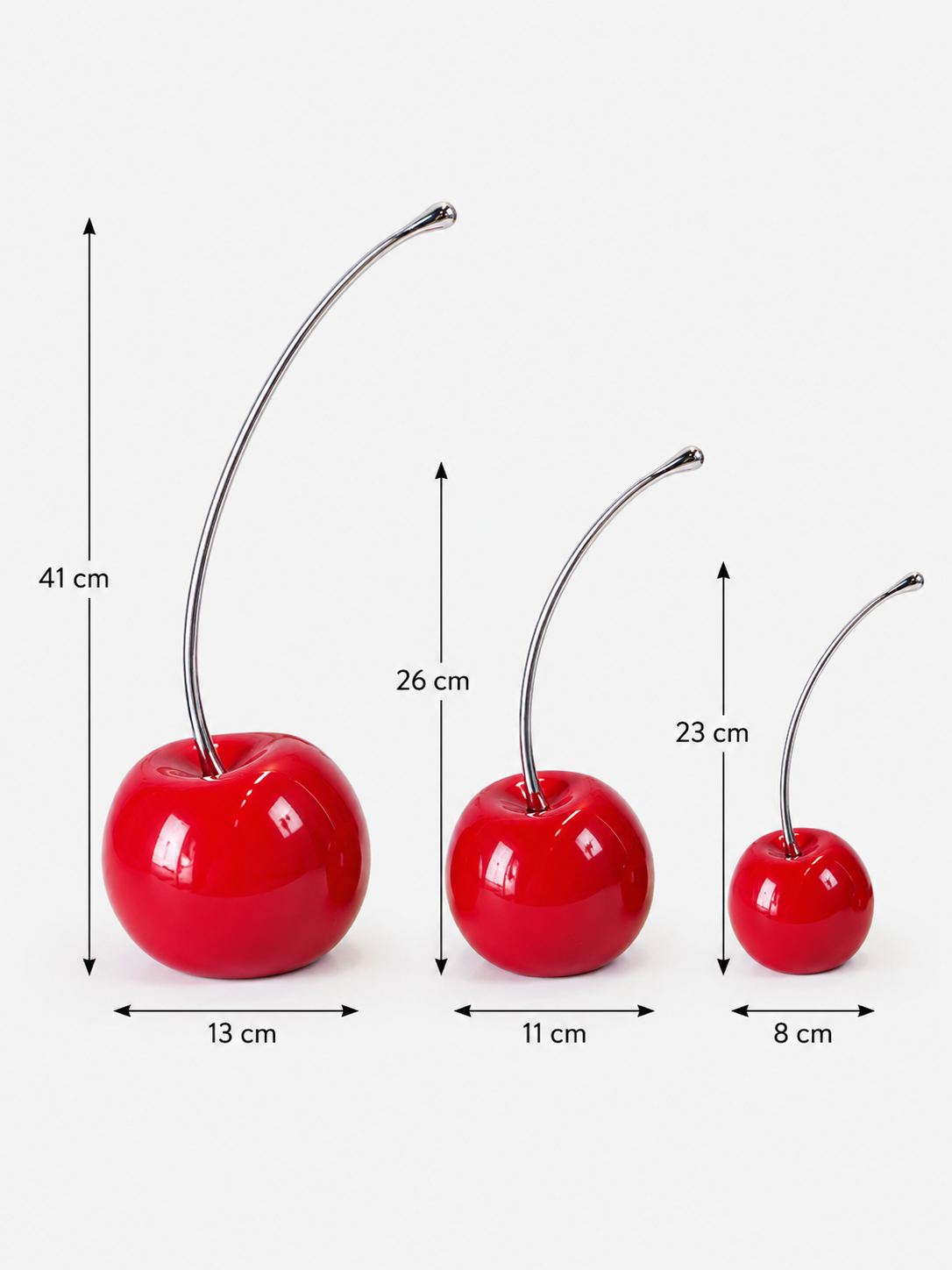 Figurine Trio Cerise – vue 7 du produit | ODECO