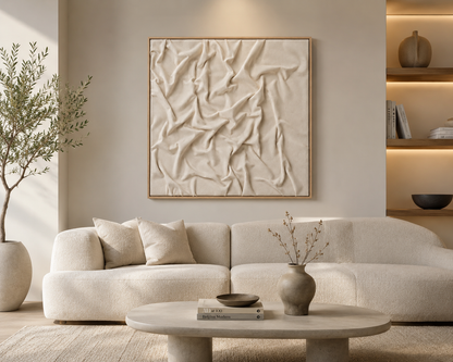 Tableau en relief froissé — 80 × 80 cm — vue 2, ODECO Boisbriand