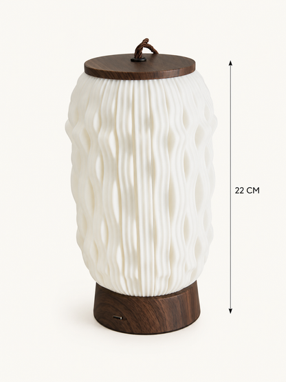 Lampe rechargeable en acrylique transparent effet cristal — vue 10, ODECO Boisbriand