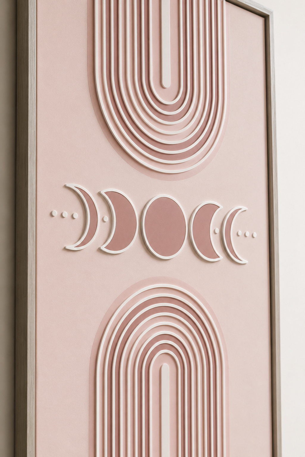 Tableau minimaliste lunaire — 50 × 70 cm – vue 3 du produit | ODECO