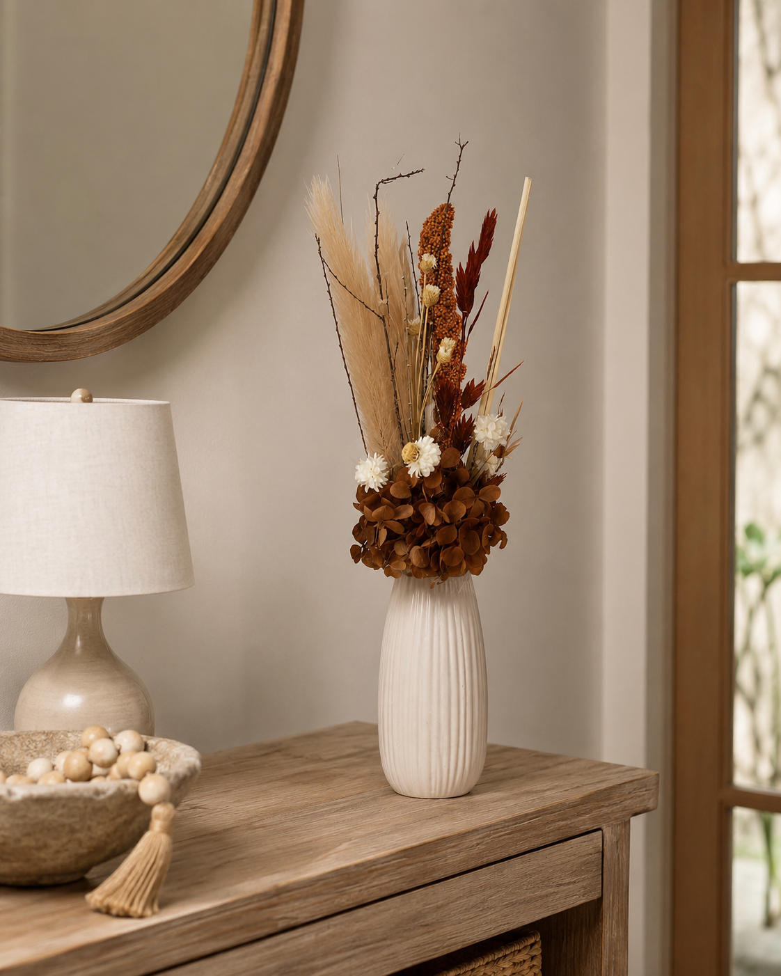 Mini Vase +fleures Séchées Multicouleurs – vue principale | ODECO