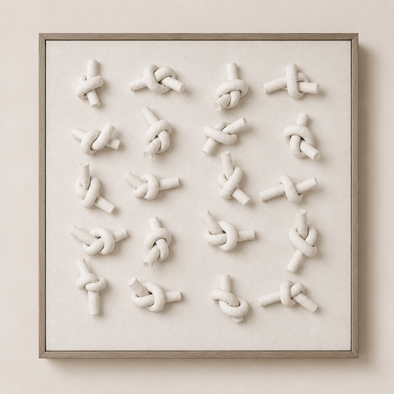 3D Relief Knots Wall Art 40x40