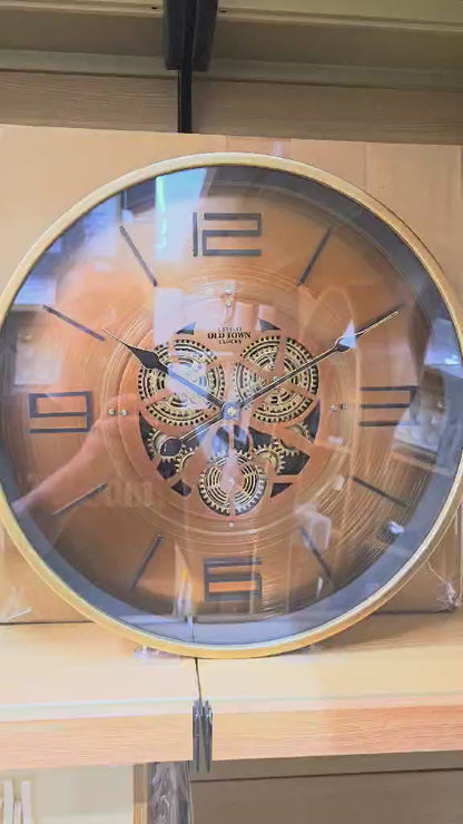 Vintage Copper Bronze Clock