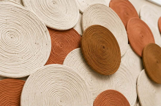 Tableau 3D Formes circulaires — 70 × 100 cm – vue 2 du produit | ODECO